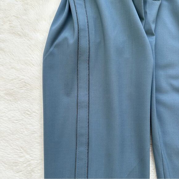 Brunello Cucinelli women navy wool pants size 6 US Retail 2250$ - Picture 15 of 15